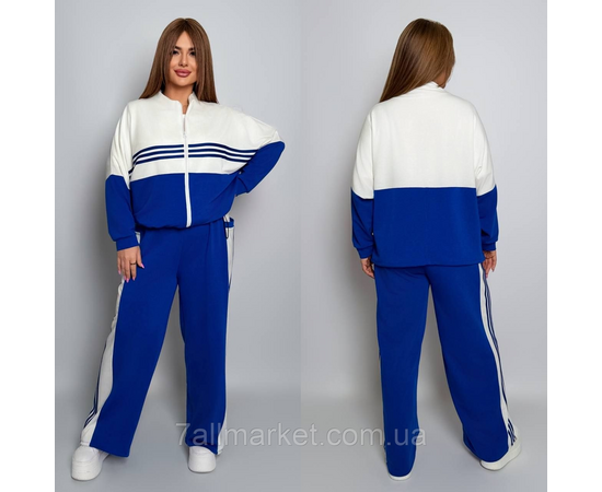 Костюм жіночий спортивний двонитка з лампасами (46-60) "LADA" недорого від прямого постачальника, зображення 2