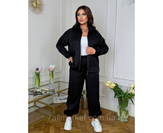 Костюм жіночий спортивний мікровельвет (46-60) "LADA" недорого від прямого постачальника, зображення 3