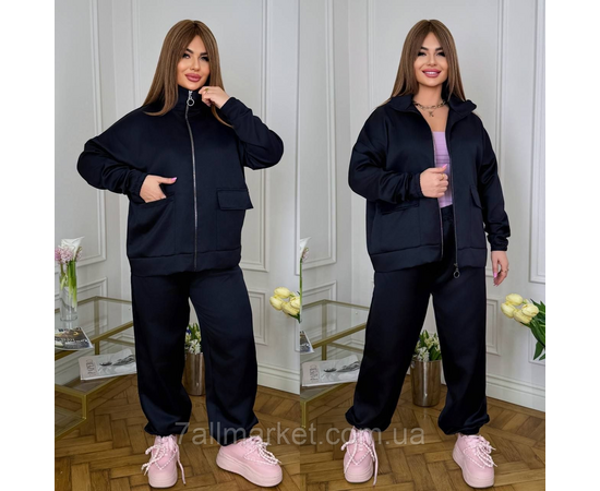 Костюм жіночий спортивний мікровельвет (46-60) "LADA" недорого від прямого постачальника, зображення 2
