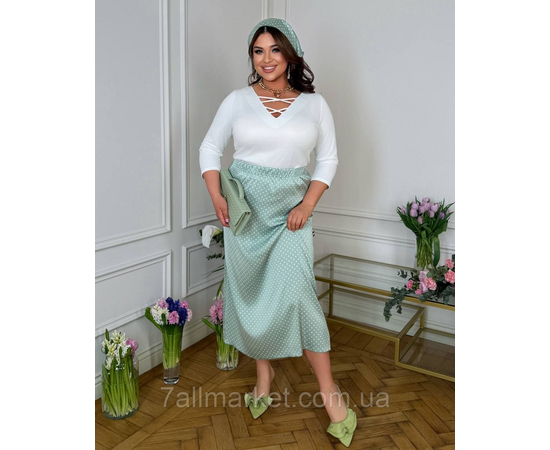 Фотография Костюм 2- ка женский комбинированный с косинкой р.46-60 "LADA" недорого оптом от прямого поставщика, изображение 3