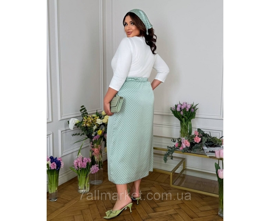 Фотография Костюм 2- ка женский комбинированный с косинкой р.46-60 "LADA" недорого оптом от прямого поставщика, изображение 4