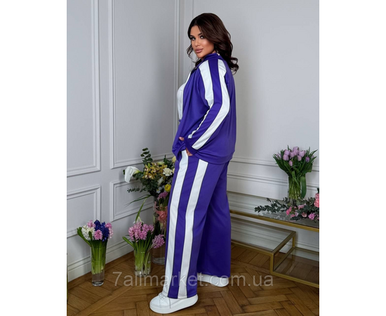 Костюм 3-ка жіночий спортивний трикотажний із лампасами (46-60) "LADA" недорого від прямого постачальника, зображення 3