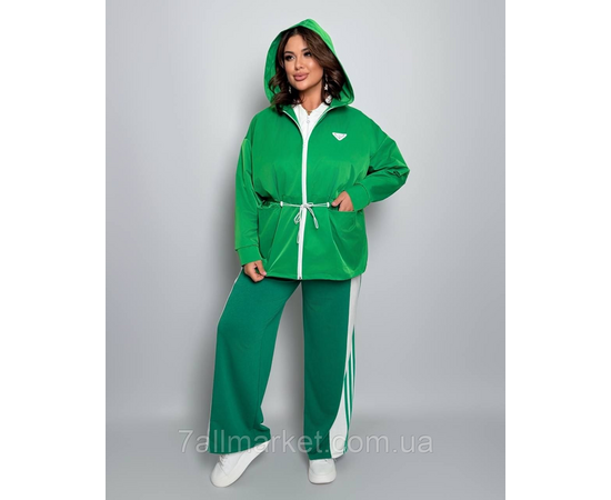 Вітровка жіноча на блискавці з капюшоном котон меморі р 46-60 "LADA" недорого від прямого постачальника, зображення 3