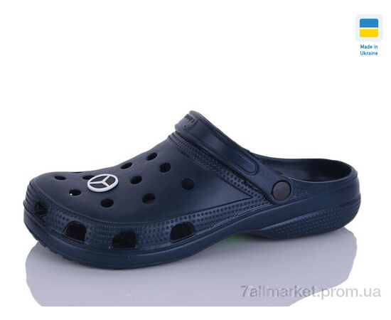 Крокси чоловічі легкі Літо SV018  т.синій (6 пар р.40-45) "SANLIN 2" недорого оптом від прямого постачальника, зображення 2