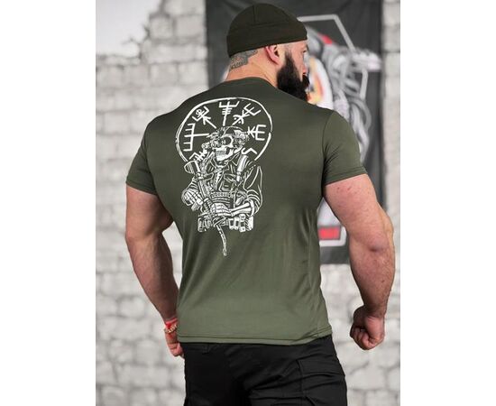 Фотография Футболка мужская 773 khaki р.M-3XL "Madoka" недорого оптом от прямого поставщика, изображение 2