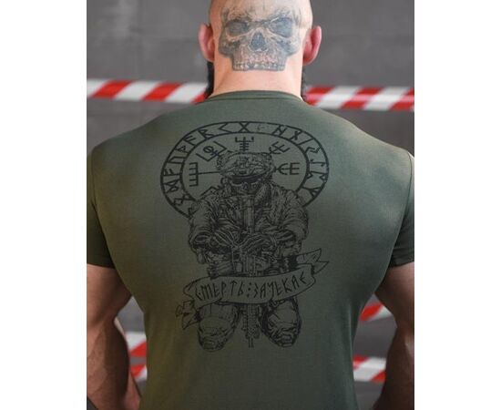 Фотография Футболка мужская 774 khaki р.M-3XL "Madoka" недорого оптом от прямого поставщика, изображение 2