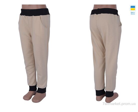Фотография Спортивные штаны детские Весна/осень 06881-6 beige (122) (3 шт. р.сетка One size) "Obuvok" недорого оптом от прямого поставщика, изображение 3