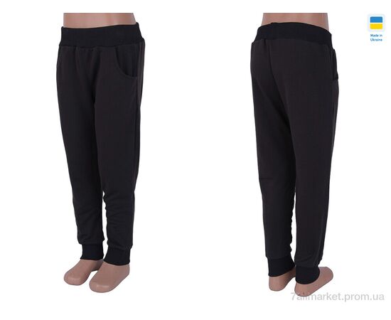 Фотография Спортивные штаны детские Весна/осень 06881-7 black (122) (3 шт. р.сетка One size) "Obuvok" недорого оптом от прямого поставщика, изображение 3