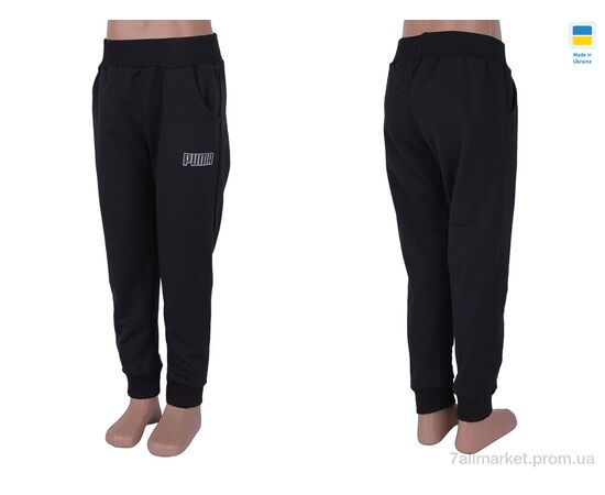 Фотография Спортивные штаны детские Весна/осень 029 (06881-10) black (122) (3 шт. р.сетка One size) "Obuvok" недорого оптом от прямого поставщика, изображение 4