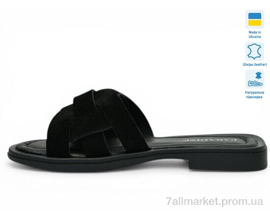 Фотография Шлепки женские облегченные Лето Paradize SL-M-2607 чорн замш бт (6 пар р.36-40) "Prime-Opt" недорого оптом от прямого поставщика, изображение 3