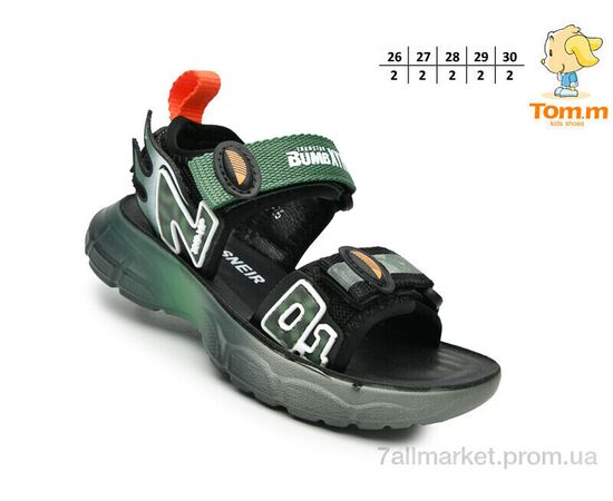 Сандалії дитячі літні Літо 2803B (10 пар р.26-30) "TOM.M" недорого оптом від прямого постачальника, зображення 2