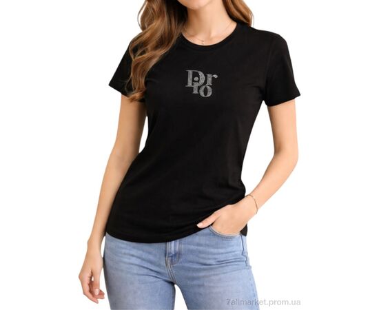 Футболка жіноча Літо 234 чорний (5 шт. р.сіткаM-3XL) "Алия" недорого оптом від прямого постачальника, зображення 2