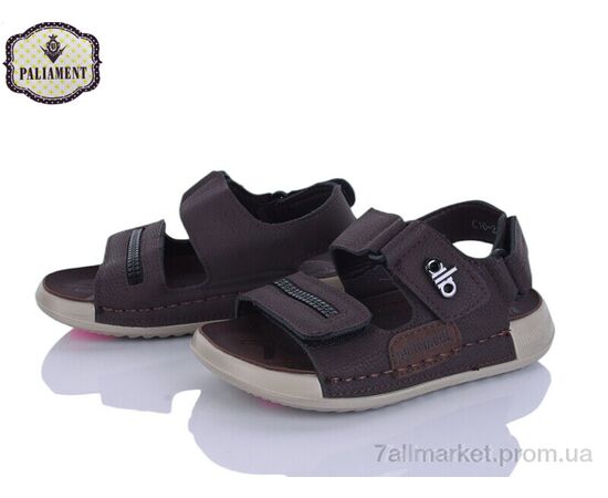 Фотография Сандалии детские летние Лето C16 coffee (8 пар р.26-31) "PALIAMENT" недорого оптом от прямого поставщика, изображение 2