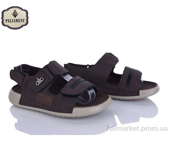Фотография Сандалии детские летние Лето B16 coffee (8 пар р.32-37) "PALIAMENT" недорого оптом от прямого поставщика, изображение 2