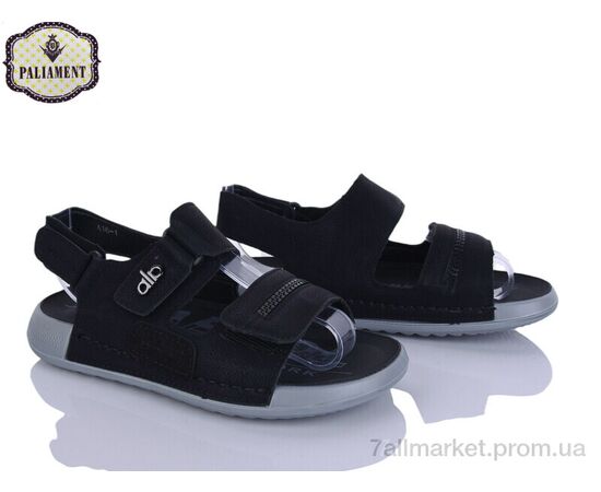 Фотография Сандалии детские летние Лето A16 black (8 пар р.36-41) "PALIAMENT" недорого оптом от прямого поставщика, изображение 2
