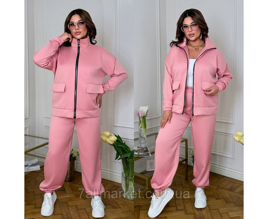 Костюм жіночий спортивний мікровельвет (46-60) "LADA" недорого від прямого постачальника, зображення 2