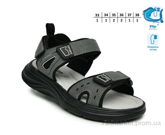 Сандалії дитячі літні Літо F65128B (8 пар р.33-38) "TOM.M" недорого оптом від прямого постачальника, зображення 2