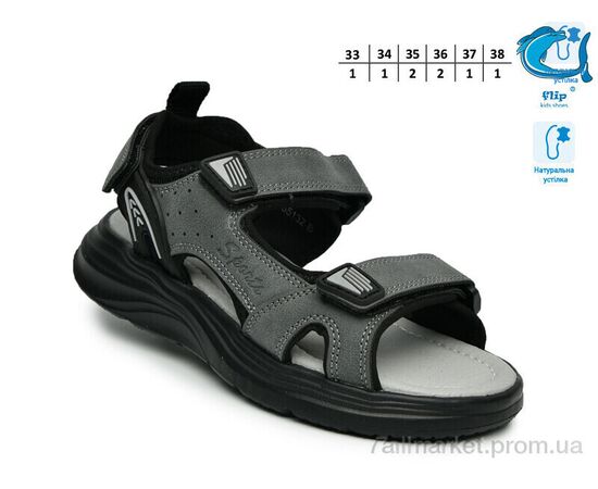 Сандалії дитячі літні Літо F65132B (8 пар р.33-38) "TOM.M" недорого оптом від прямого постачальника, зображення 2