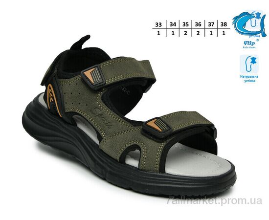 Сандалії дитячі літні Літо F65132C (8 пар р.33-38) "TOM.M" недорого оптом від прямого постачальника, зображення 2