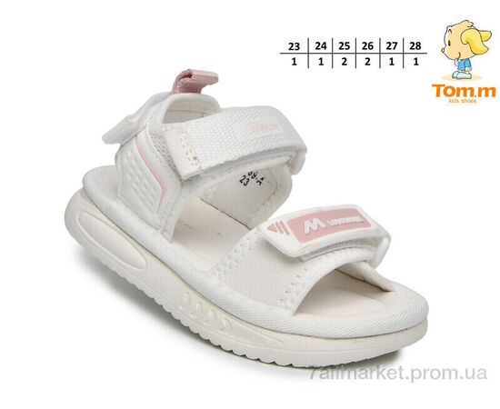Босоніжки дитячі літні Літо 65069A (8 пар р.23-28) "TOM.M" недорого оптом від прямого постачальника, зображення 2