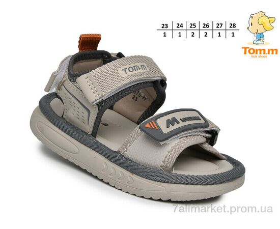 Сандалії дитячі літні Літо 65070H (8 пар р.23-28) "TOM.M" недорого оптом від прямого постачальника, зображення 2