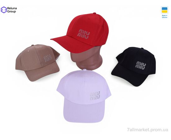 Кепка жіноча Літо SF011-1 mix (5 шт. р.сітка) "Reluna Group" недорого оптом від прямого постачальника, зображення 2
