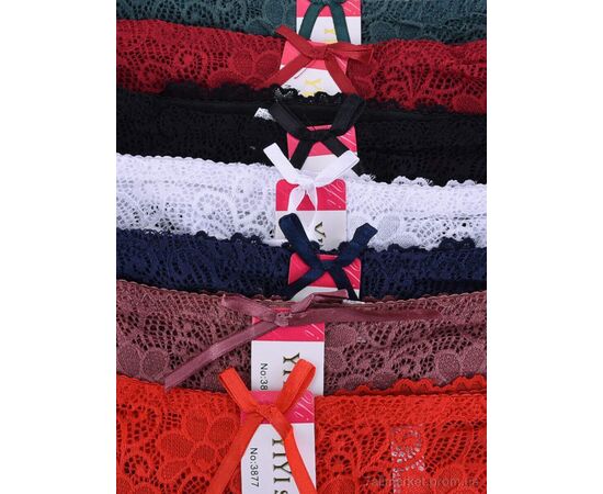 Труси Весна/осінь 3877 (98759) mix (F) (12 шт. р.сіткаOne size) "Obuvok" недорого оптом від прямого постачальника, зображення 3