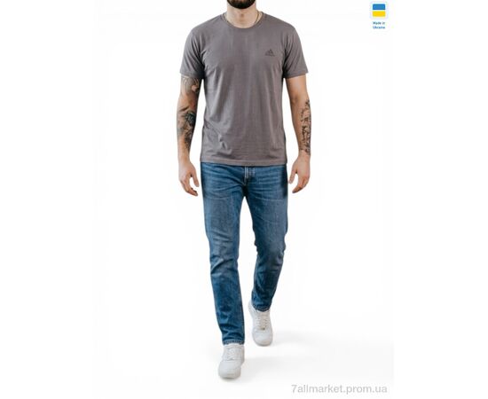 Фотография Футболка мужская Лето 01AD батал т.сірий (5 шт. р.сетка 56-64) "Sport style" недорого оптом от прямого поставщика, изображение 2