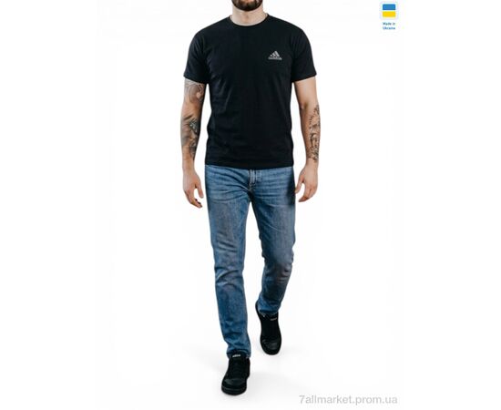 Фотография Футболка мужская Лето 01AD батал чорний (5 шт. р.сетка 56-64) "Sport style" недорого оптом от прямого поставщика, изображение 2