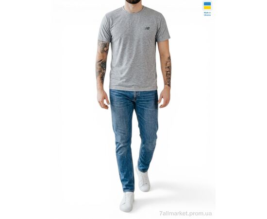 Фотография Футболка мужская Лето 01NB батал сірий (5 шт. р.сетка 56-64) "Sport style" недорого оптом от прямого поставщика, изображение 2