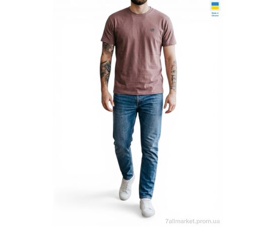 Фотография Футболка мужская Лето 01NB батал коричневий (5 шт. р.сетка 56-64) "Sport style" недорого оптом от прямого поставщика, изображение 2