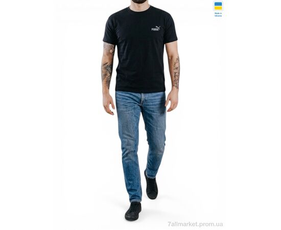 Фотография Футболка мужская Лето 01PU батал чорний (5 шт. р.сетка 56-64) "Sport style" недорого оптом от прямого поставщика, изображение 2