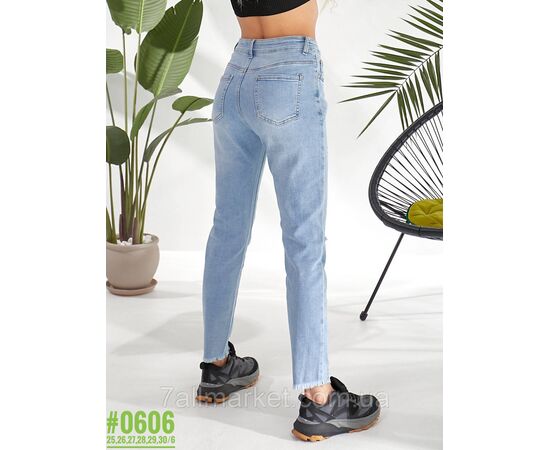 Жіночі MOM jeans розмірний ряд 25,26,27,28,29,30 "PARTNERS" недорого від прямого постачальника, зображення 4