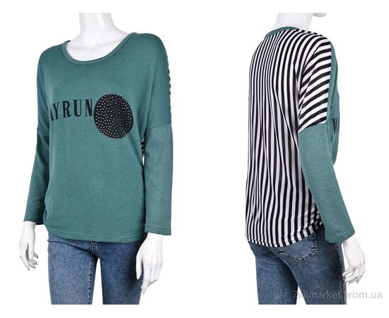 Фотография Батник женский Весна/осень B0101-3 green (10803) (4 шт. р.сетка One size) "Obuvok" недорого оптом от прямого поставщика, изображение 3