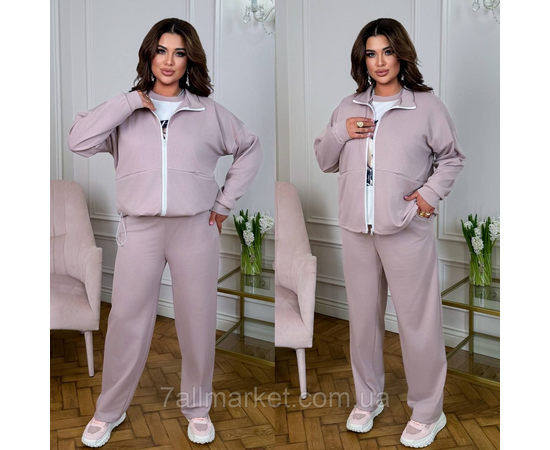 Фотография Спортивный костюм 3-ка женский евро трикотаж (46-60) "LADA" недорого от прямого поставщика, изображение 3