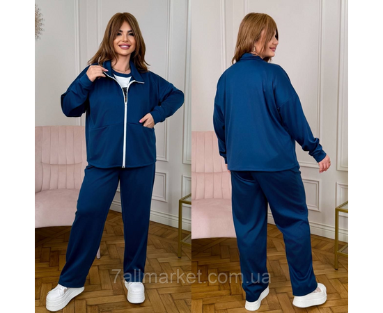 Фотография Спортивный костюм 3-ка женский евро трикотаж (46-60) "LADA" недорого от прямого поставщика, изображение 2