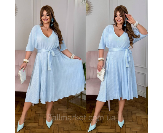 Плаття жіноче пліссер р-ри 46-60 "LADA" купити недорого від прямого постачальника, зображення 3