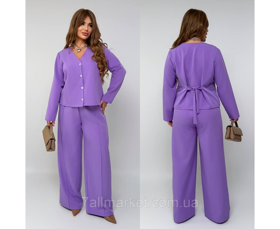 Фотография Костюм двойка женский креп костюмка  размеры 46-60 "LADA" недорого от прямого поставщик, изображение 3