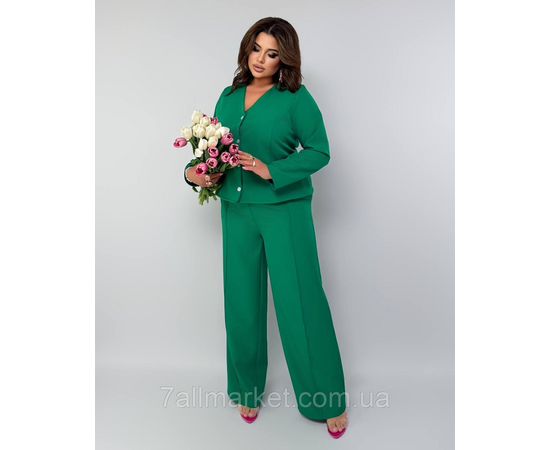 Фотография Костюм двойка женский креп костюмка  размеры 46-60 "LADA" недорого от прямого поставщик, изображение 3