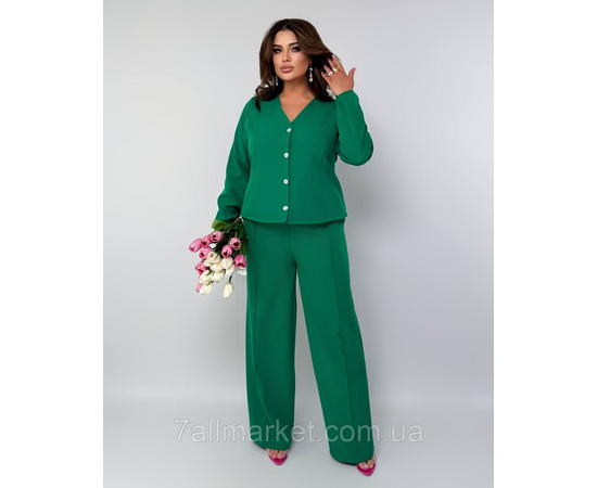 Фотография Костюм двойка женский креп костюмка  размеры 46-60 "LADA" недорого от прямого поставщик, изображение 4