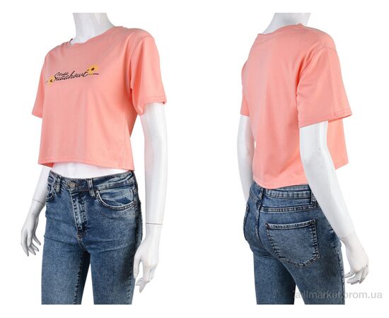 Футболка жіноча Літо 08789-17-1 pink (8 шт. р.сіткаL-2XL) "Obuvok" недорого оптом від прямого постачальника, зображення 3