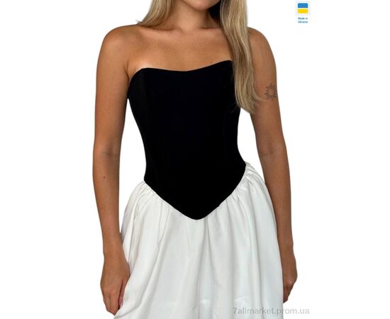 Фотография Женский костюм Лето 126 чорно-білий (2 шт. р.сетка 42-46) "Alisa Brand" недорого оптом от прямого поставщика, изображение 2