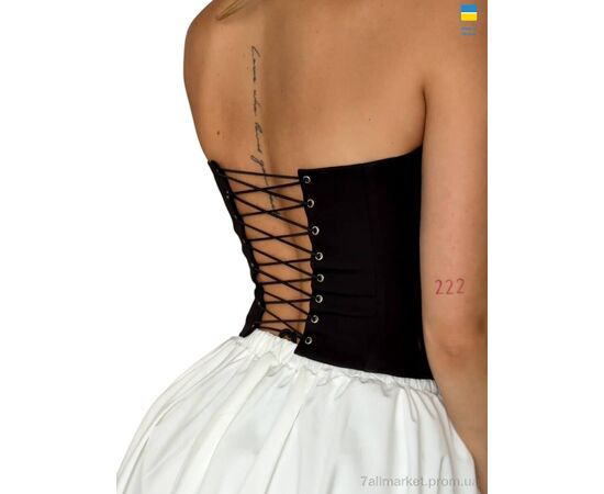 Фотография Женский костюм Лето 126 чорно-білий (2 шт. р.сетка 42-46) "Alisa Brand" недорого оптом от прямого поставщика, изображение 3