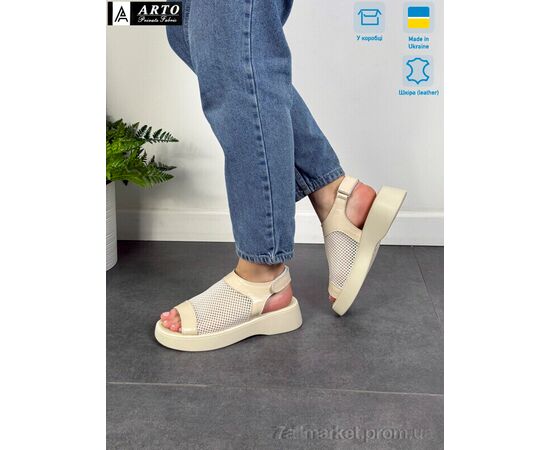 Фотография Босоножки женские летние Лето 155 беж.ш. (8 пар р.36-41) "ARTO" недорого оптом от прямого поставщика, изображение 2