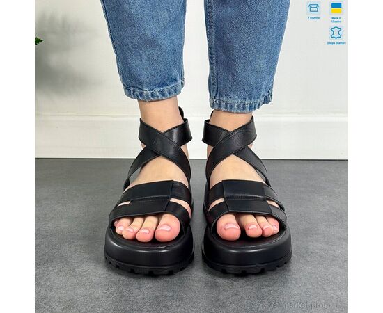 Фотография Босоножки женские летние Лето 4071-99 чорний к. (6 пар р.36-40) "A.N.I.One" недорого оптом от прямого поставщика, изображение 3