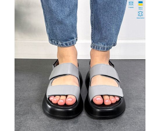 Фотография Босоножки женские летние Лето 4077-59 сірий к. (6 пар р.36-40) "A.N.I.One" недорого оптом от прямого поставщика, изображение 3