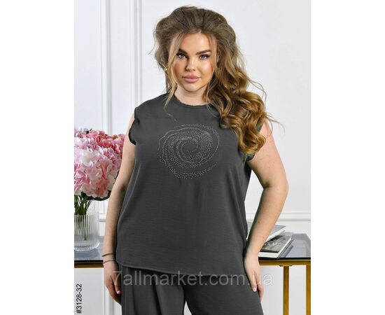 Спортивний костюм жіночий креп батал 50,52,54,56 (10кв) "NOWEMBER" недорого від прямого постачальника, зображення 8