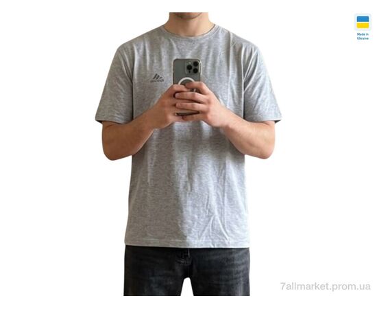 Фотография Футболка мужская Лето 06AD сірий (5 шт. р.сетка 56-64) "Margo" недорого оптом от прямого поставщика, изображение 2