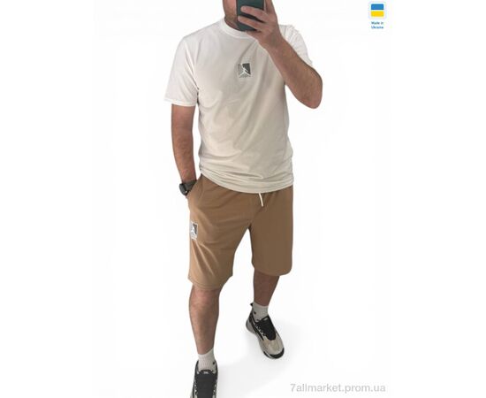 Фотография Костюм мужской Лето 2097 біло-коричневий (4 шт. р.сетка M-2XL) "Alisa Brand" недорого оптом от прямого поставщика, изображение 3