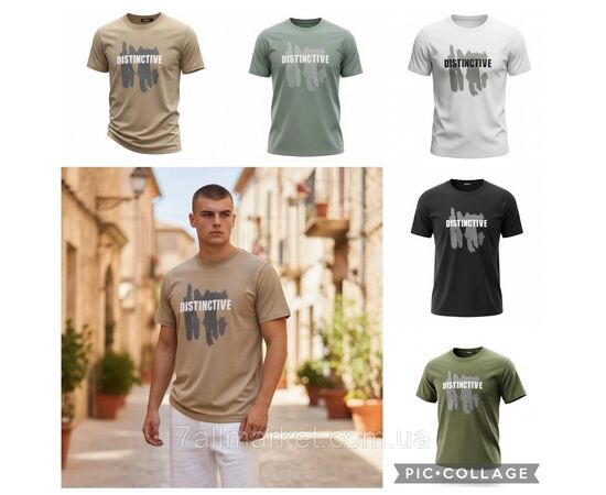 Фотография Футболка мужская молодежная с накатом  р-ры 48-58 (5цв)  "SKAY" недорого оптом от прямого поставщика, изображение 5